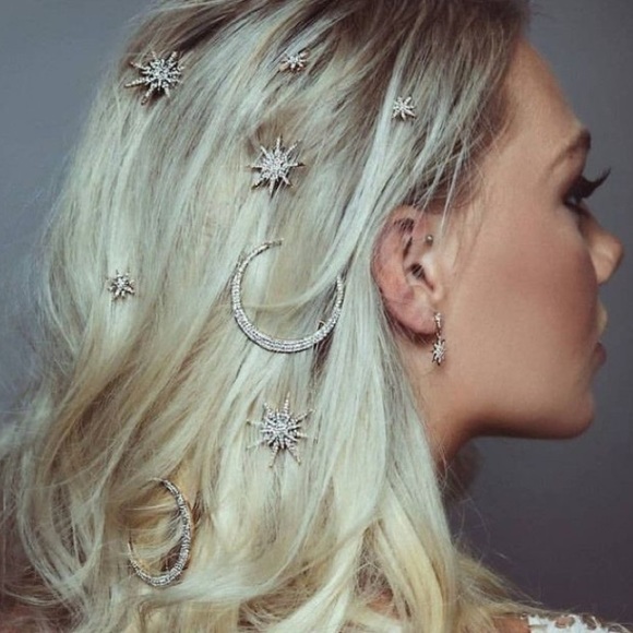 Anthropologie’s BHLDN Star Hair Pins Astria Hair Pin Set✨ - Picture 5 of 11